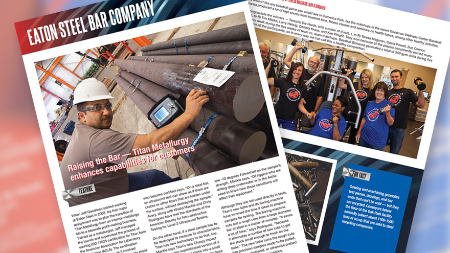 Steel Manufacturing Newsletter design